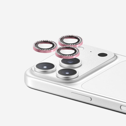 CASETiFY 闪亮手机镜头保护贴 银色/粉色/蓝色 适用于苹果iPhone18ProMax/18Pro/17ProMax/17Pro镜头贴 - 图0