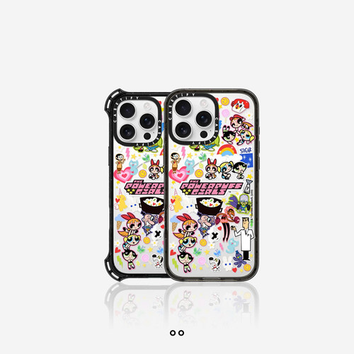 The Powerpuff Girls x CASETiFY飞天小女警联名 贴纸适用于iPhone16ProMax/15ProMax/华为Mate 60Pro手机壳 - 图1