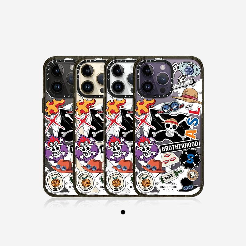 One Piece x CASETiFY航海王联名兄弟贴纸适用于iPhone14/13/Plus/Pro/Max防摔手机壳-图3