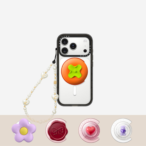 【新款上市】CASETiFY 立体气囊磁吸支架 砰砰爱心/黑糖猫爪/爱心/蝴蝶结 适用Magsafe3D磁吸手机支架通用 - 图1