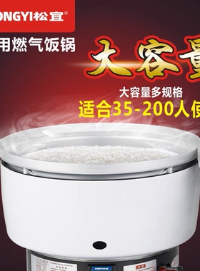 松宜电饭锅商用大容量燃气电饭煲