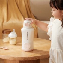 Wireless thermostatic water glass baby flush milk out portable 45-degree thermostatic kettle outdoor teaters bubble milk theorizer