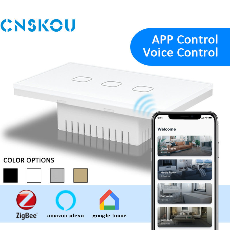 118美规澳规触摸开关涂鸦ZIGBEE智能开关零火App语音音箱控制,淘宝优惠券,粉丝福利购,淘宝优惠卷