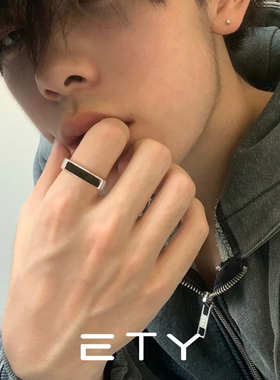 ETY男女通用冷淡风潮牌戒指