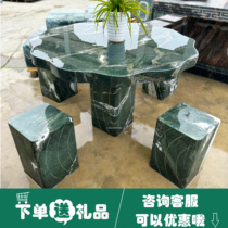 Stone Table Stone Bench Outdoor Patio Garden set of natural granite marble Tea Desk Home Villa Stone Table and chairs