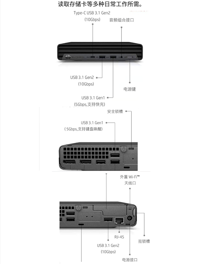 惠普HP原装全新800G6 95W标压版本800G8 35W 10 11代准系统迷你机-图2