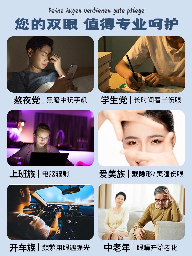 【专利技术】叶黄素蓝莓叶黄素酯儿童成人中老年通用微分子易吸收