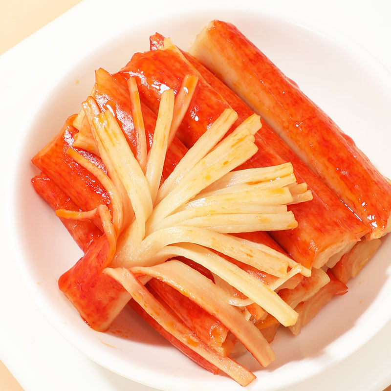 好鱼道香辣手撕烧烤即食休闲蟹肉棒 好鱼道蟹系列