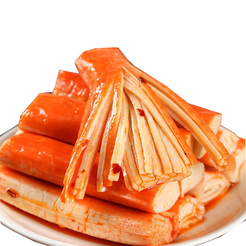 好鱼道香辣手撕烧烤即食休闲蟹肉棒 好鱼道蟹系列