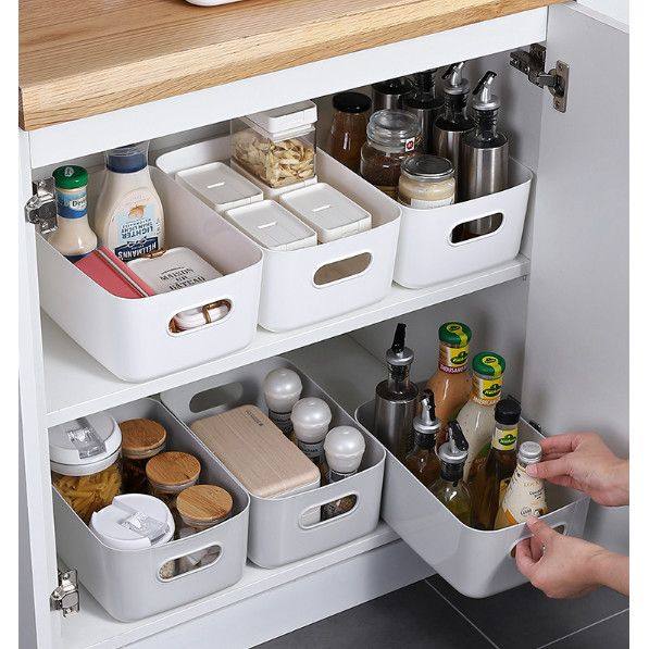 多功能杂物收纳盒桌面玩具零食收纳篮塑料厨房整理盒化妆品收纳盒,淘宝优惠券,粉丝福利购,淘宝优惠卷