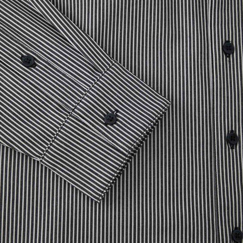 Jordan男子秋季新款条纹休闲宽松外套翻领运动长袖衬衫IB0318-451 - 图3