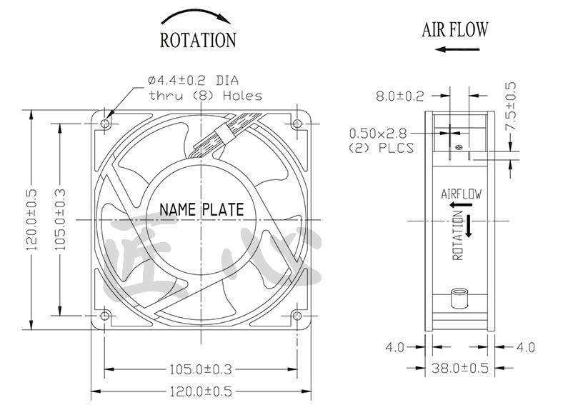 全新原装FANEC JD-A12038H2SL/2BL 220V 0.14A 12038机柜散热风扇-图0