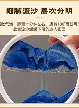 物也奇语乔迁之喜搬家礼物轻奢高档鹿摆件流沙画办公室客厅玄关开