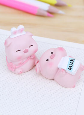 INSAHO小猪猪摆件办公桌面车载装饰38女神三八妇女节三八节礼物女