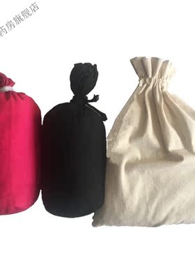 火山能量砭石按摩加热发热石头水晶黑曜石理疗包SPA肩颈热敷布袋