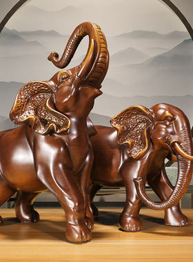 泰和君瓷大象摆件招财开业礼品办公室客厅酒柜电视柜装饰乔迁之喜