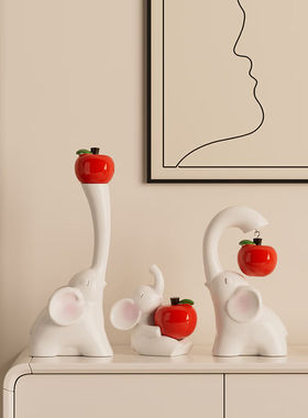 冠珺号大象电视酒柜客厅摆件家居乔迁之喜搬家礼物轻奢高档装饰品