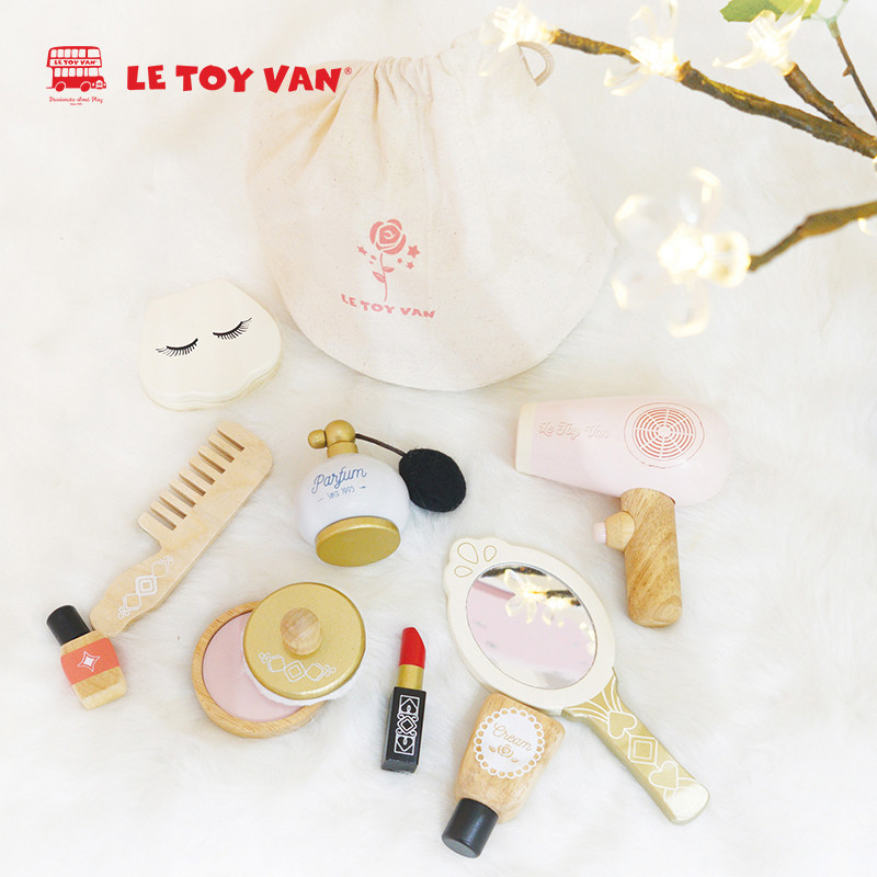 英国le toy van明星化妆包美妆包儿童木质娃娃护理套装过家家玩具,淘宝优惠券,粉丝福利购,淘宝优惠卷