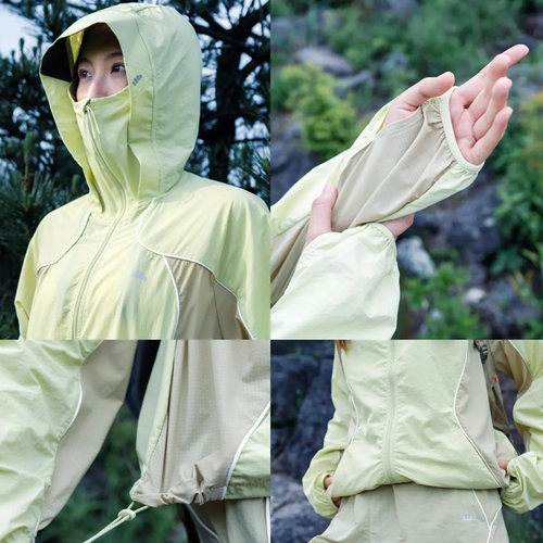 蕉下速干防风山系外套WS840轻薄透气运动防晒衣女春季跑步登山服 - 图1