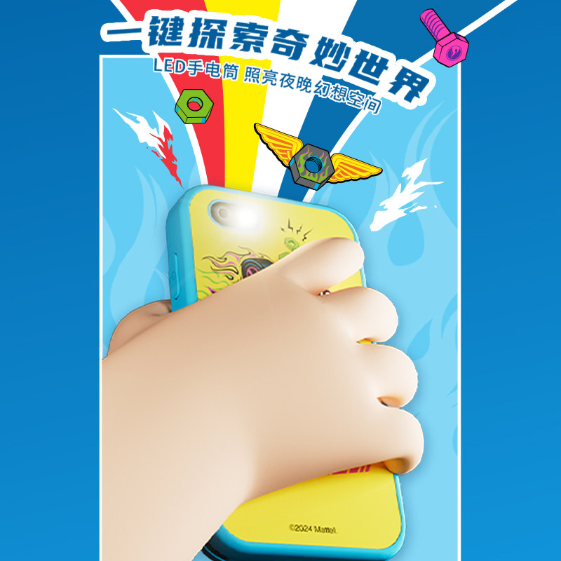 风火轮联名款儿童照相机可拍照迷你手机触屏款高像素玩具男孩礼物