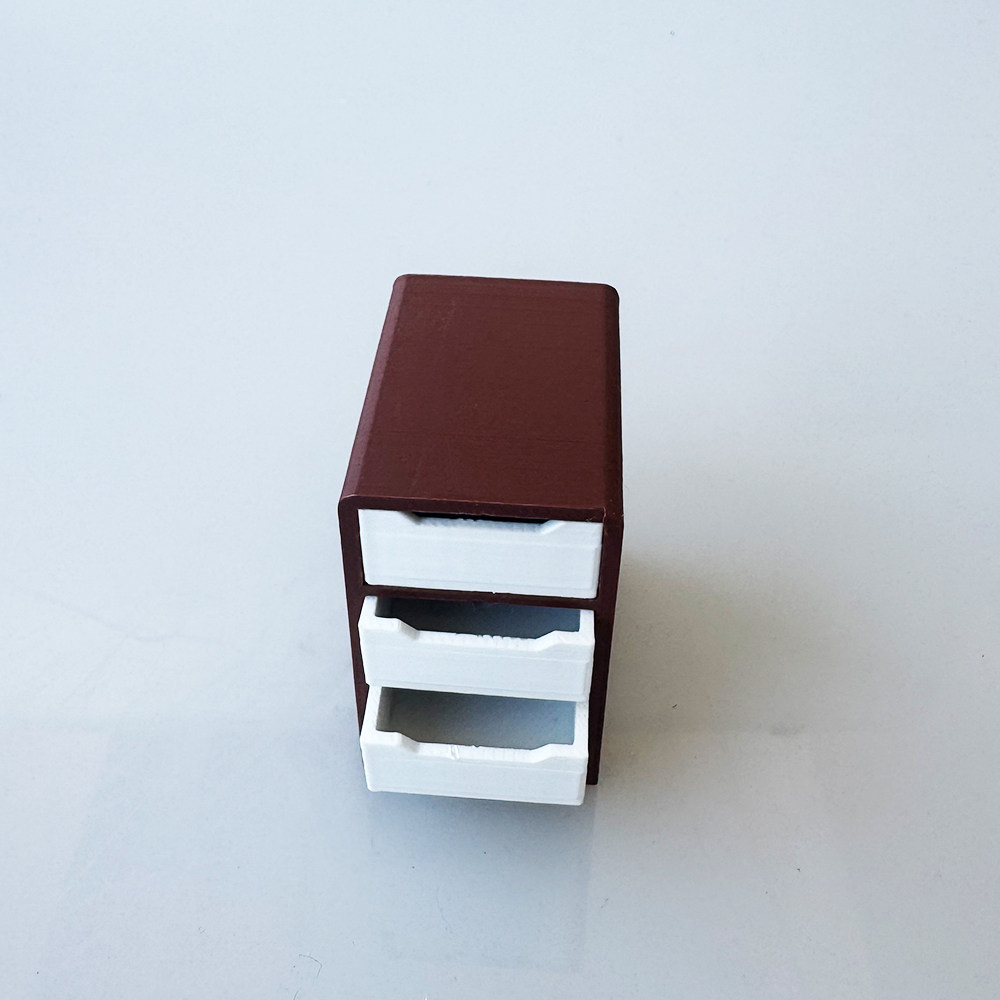 娃娃屋微缩模型 3D 打印三抽屉柜,淘宝优惠券,粉丝福利购,淘宝优惠卷