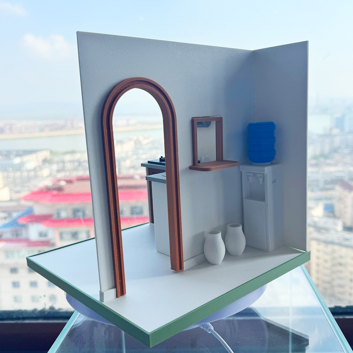 3D打印  娃娃屋 创意摆件 桌面场景 迷你模型 OB娃 厨房一角,淘宝优惠券,粉丝福利购,淘宝优惠卷