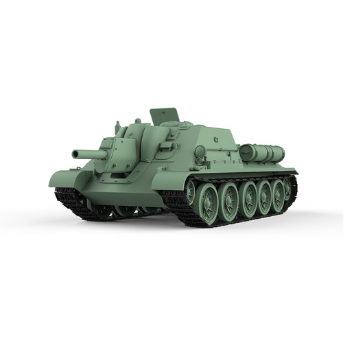 预售SSMODEL SS48754 1/48 军事模型 苏联 SU-122自行火炮 - 图0