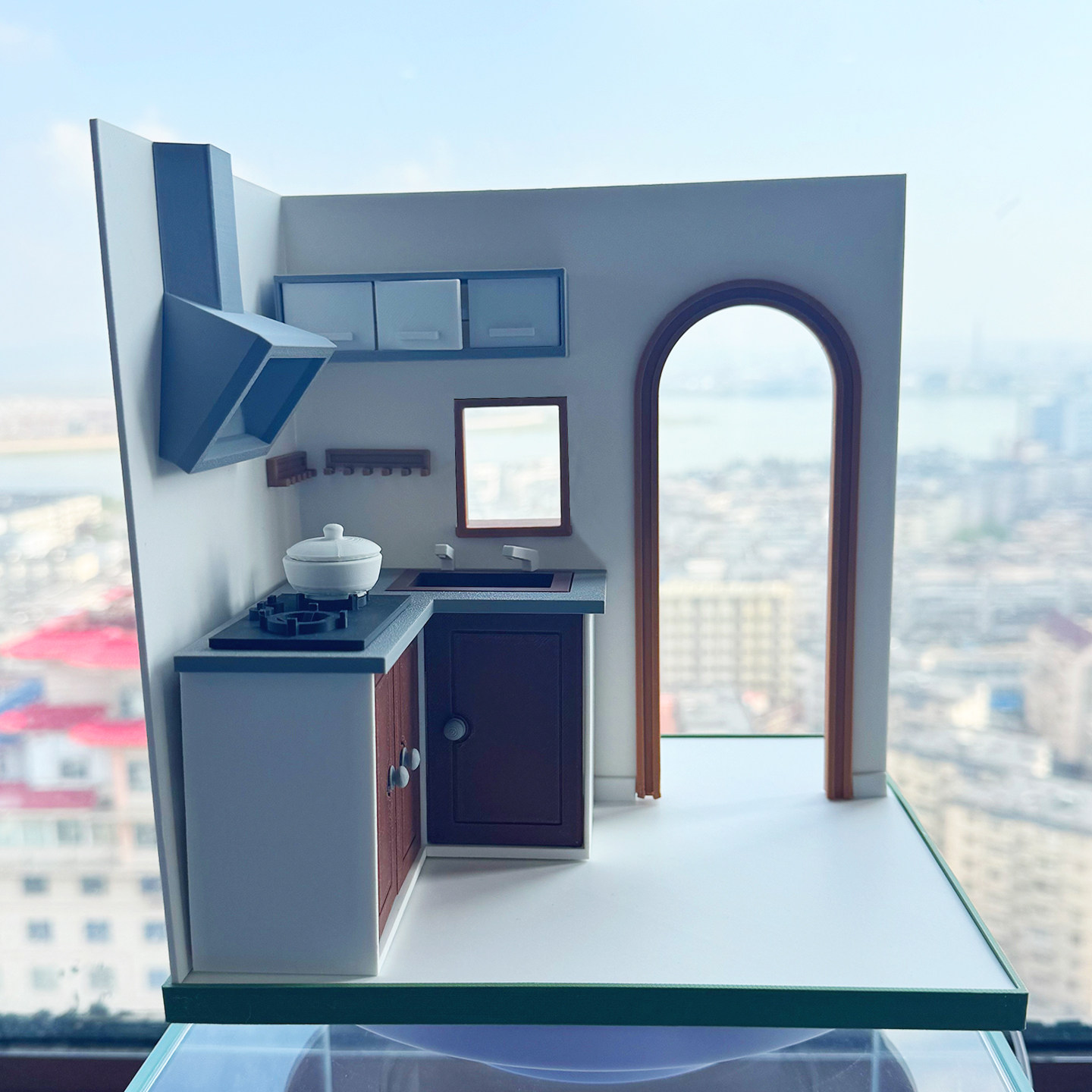 3D打印  娃娃屋 创意摆件 桌面场景 迷你模型 OB娃 厨房一角,淘宝优惠券,粉丝福利购,淘宝优惠卷