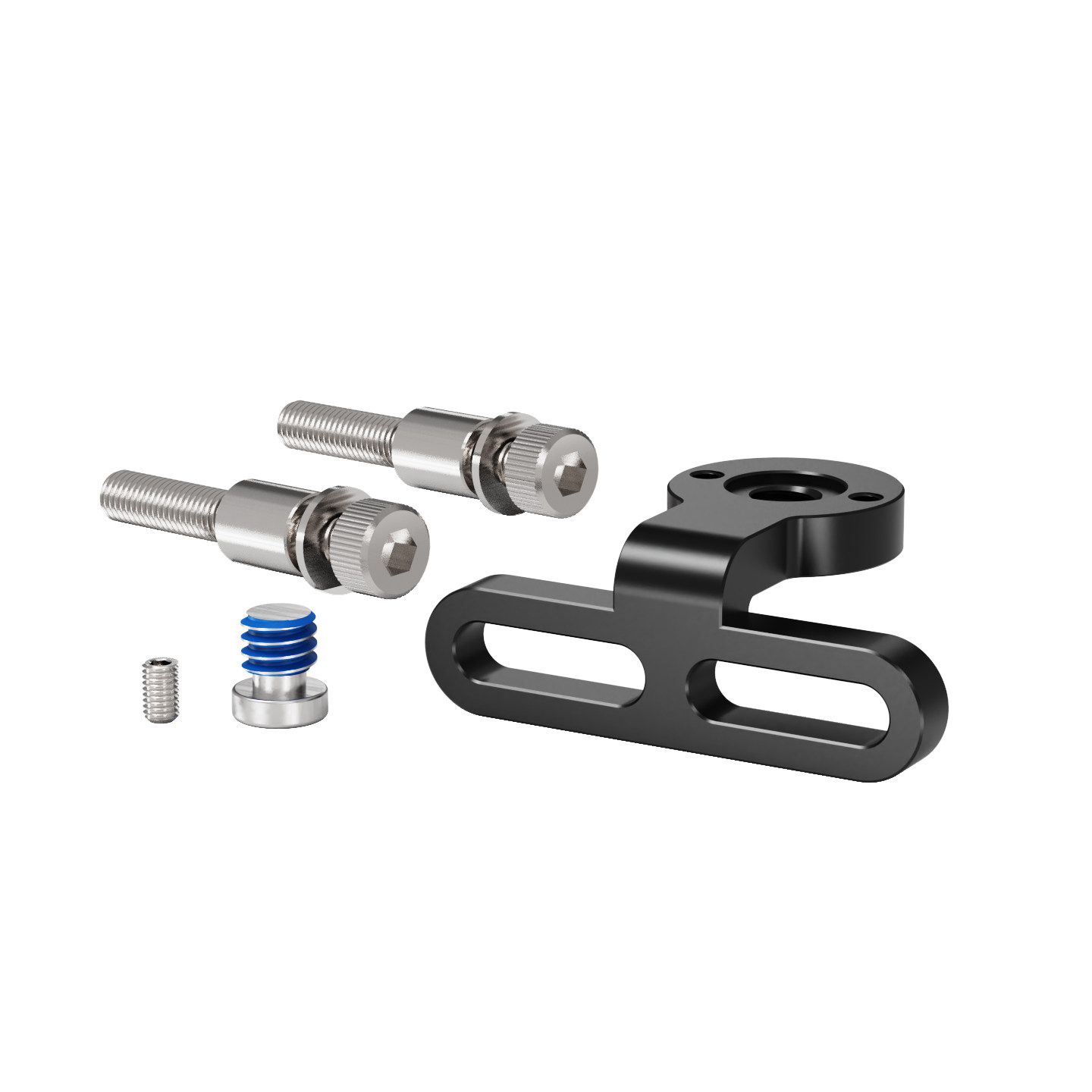 Bicycle stem bracket action camera mount