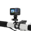 Bicycle stem bracket action camera mount