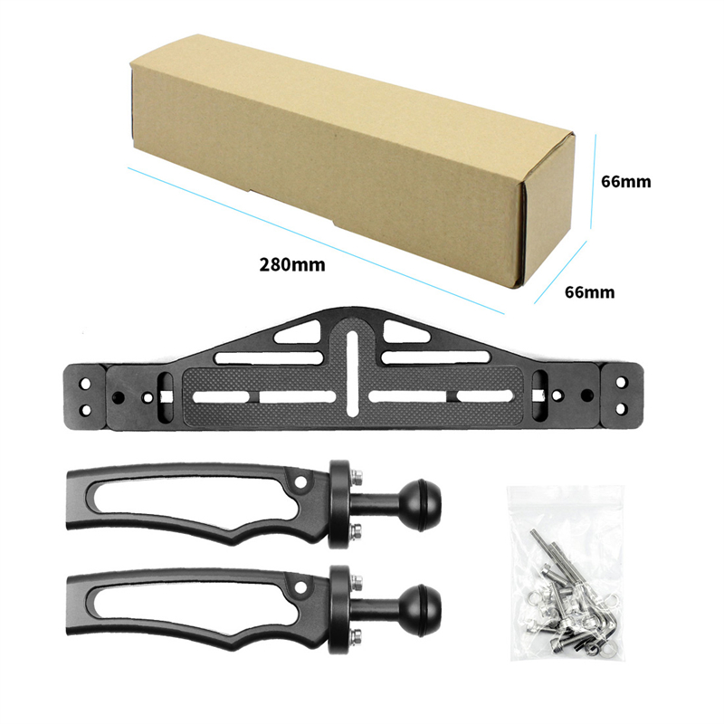 馨特潜水摄影单反相机防水壳TG6双手持支架快门杆转接头扩展灯臂-图1