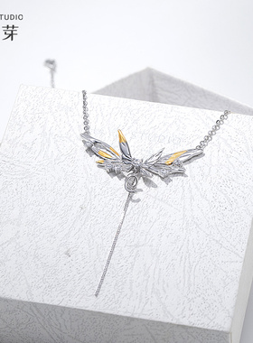 花芽原创逐光s925纯银项链