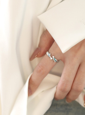 花芽原创灿若繁星s925纯银戒指