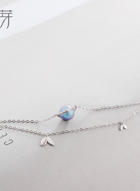 花芽仲夏夜之梦手链女纯银简约