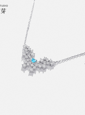 【花芽原创】勇敢的心s925银项链