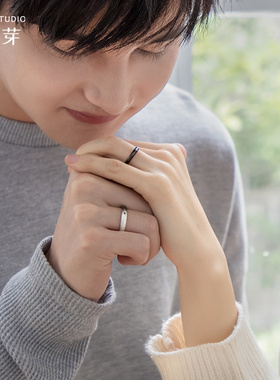 【花芽】从青丝到白发纯银对戒