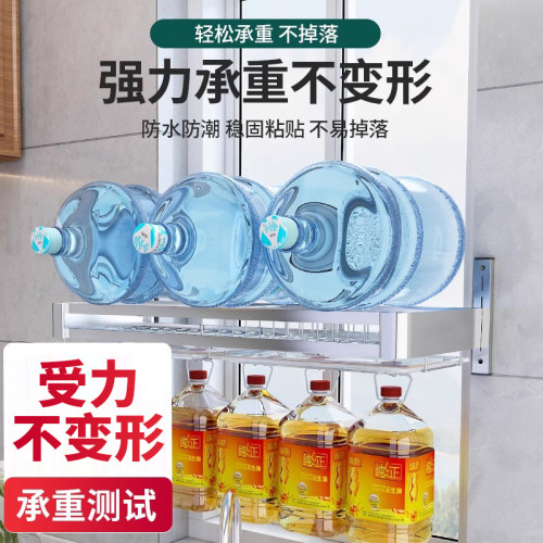 304不锈钢厨房水槽置物架壁挂碗架沥水架水池碗筷碗盘碗碟收纳架 - 图2
