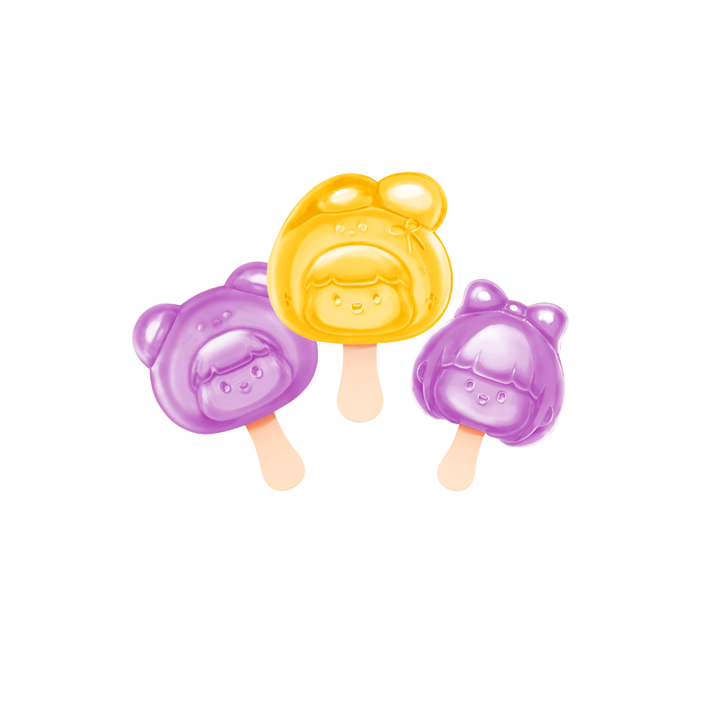 【U先】新期天肉肉酱mini棒棒软糖葡萄芒果味万圣节棒棒糖40g - 图3