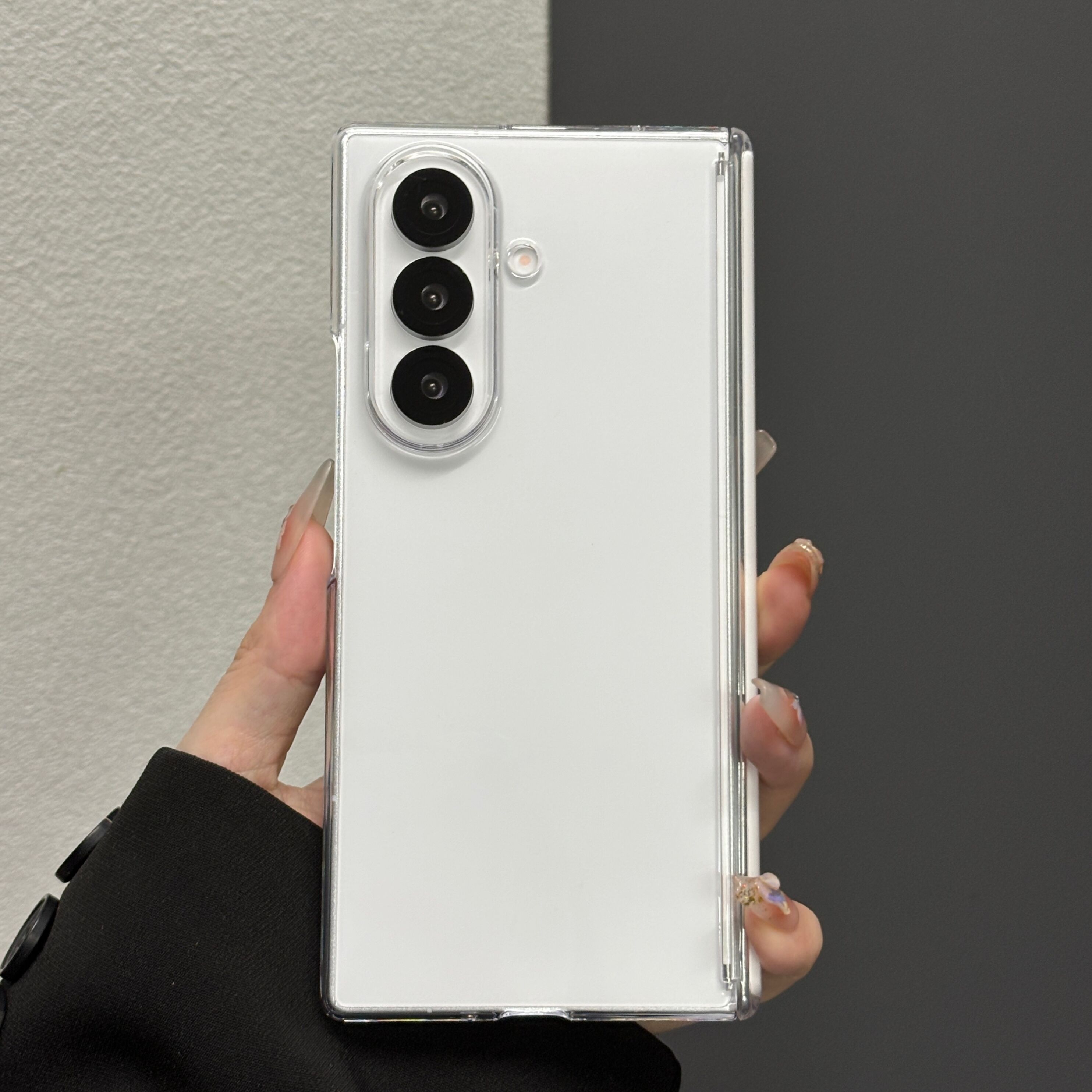 带前框中轴W26适用三星GalaxyZFold7手机壳ZFold6透明全包ZFold5防摔0零透内置磁吸ZFold4高清W25Galaxy - 图2