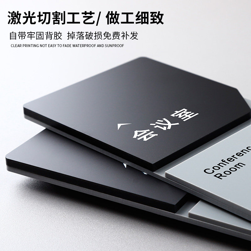 网红电商直播间标识牌公司办公室门牌运营客服营销部科室牌总经理会议室门口牌子样品间库房亚克力标志牌定制