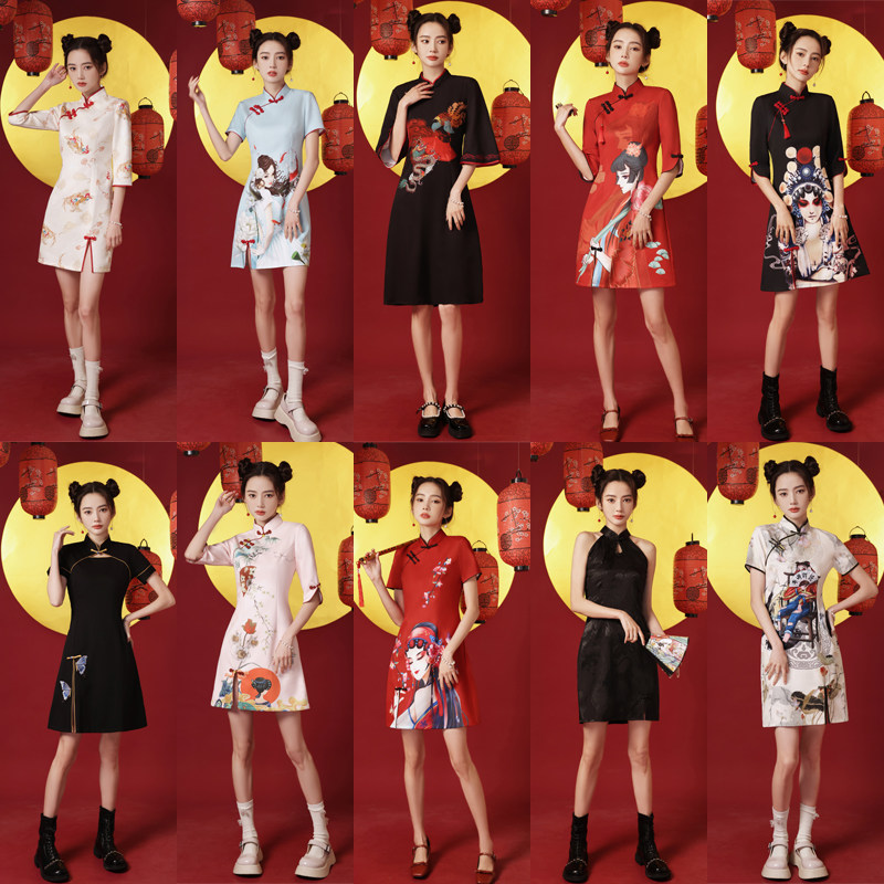 改良国潮2023年新款炸街年轻款旗袍 诺婉寻旗袍