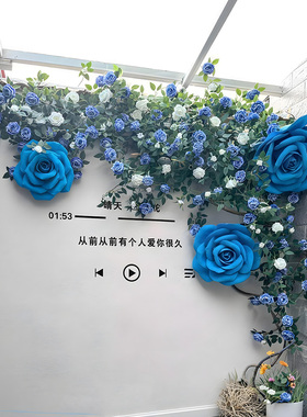 墙面窗户装饰花网红打卡瀑布花