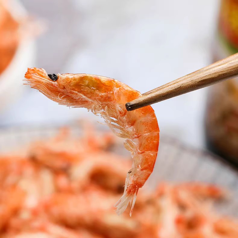 南极红磷虾皮500g淡干海味非特级新鲜即食红虾皮宝宝虾米海鲜干货 - 图1