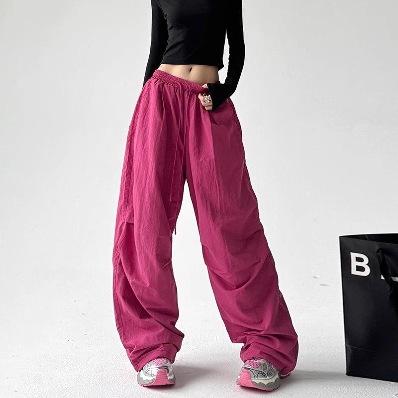 英国DHWA美式工装卫裤女2025新款春秋冬休闲百搭宽松休闲阔腿裤子,淘宝优惠券,粉丝福利购,淘宝优惠卷