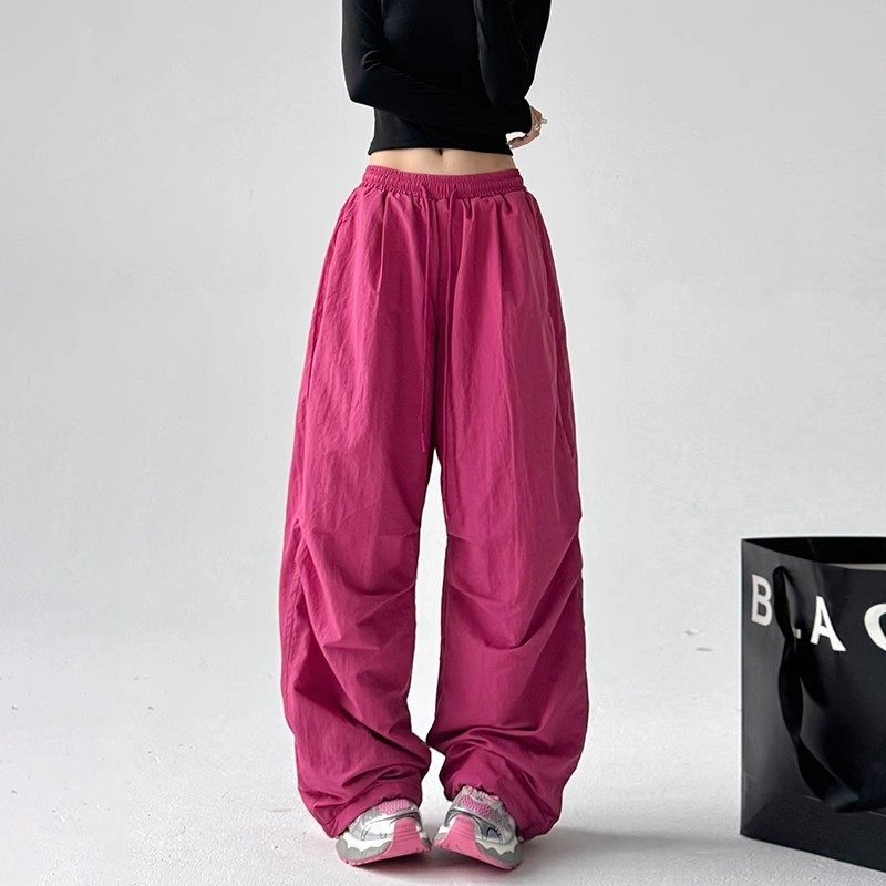 英国DHWA美式工装卫裤女2025新款春秋冬休闲百搭宽松休闲阔腿裤子,淘宝优惠券,粉丝福利购,淘宝优惠卷