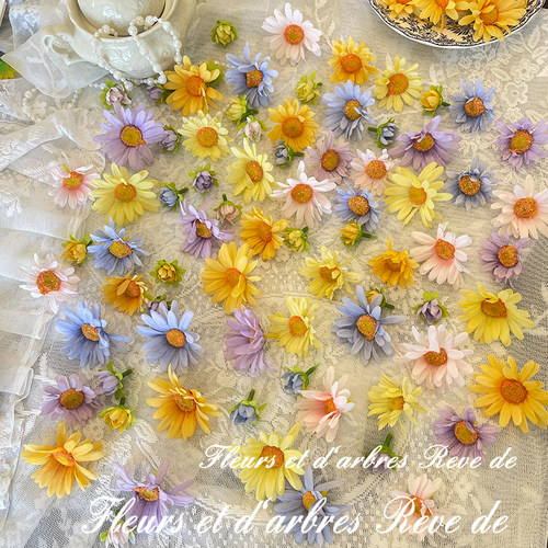 瀑布花墙diy材料痛包手作应援扇簪花头饰仿真假花环配件布景造景 - 图3