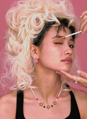 oups霓虹之歌串珠珍珠项链