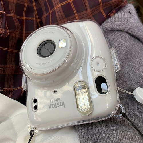 【mini11透明水晶壳】拍立得保护壳instax硬壳外壳相机壳子配件-图1