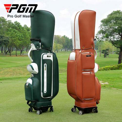 新款尔夫球包女士韩版拉杆包golf防水超纤四轮可平推/拖行 - 图1