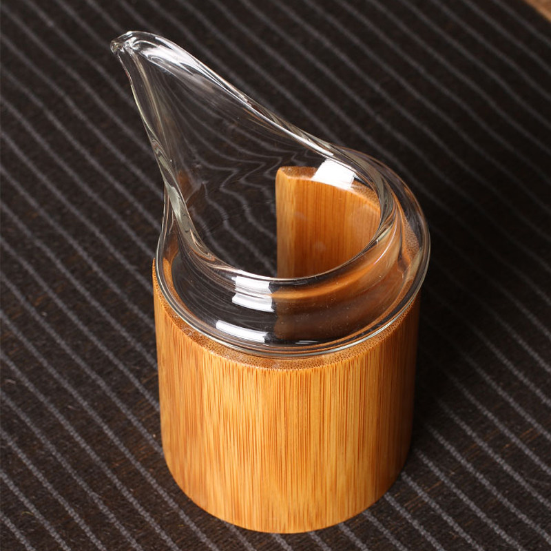 台湾玻璃茶海鹰嘴北欧风格公道杯竹筒围裙公杯高硼硅无把茶盅,淘宝优惠券,粉丝福利购,淘宝优惠卷